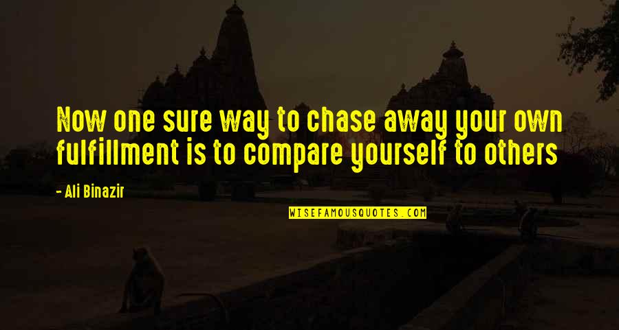 Tavanic Pret Quotes By Ali Binazir: Now one sure way to chase away your