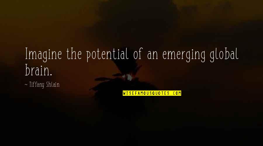 Tavernette Quotes By Tiffany Shlain: Imagine the potential of an emerging global brain. Tavernette Quotes By Tiffany Shlain: Imagine the potential of an emerging global brain.