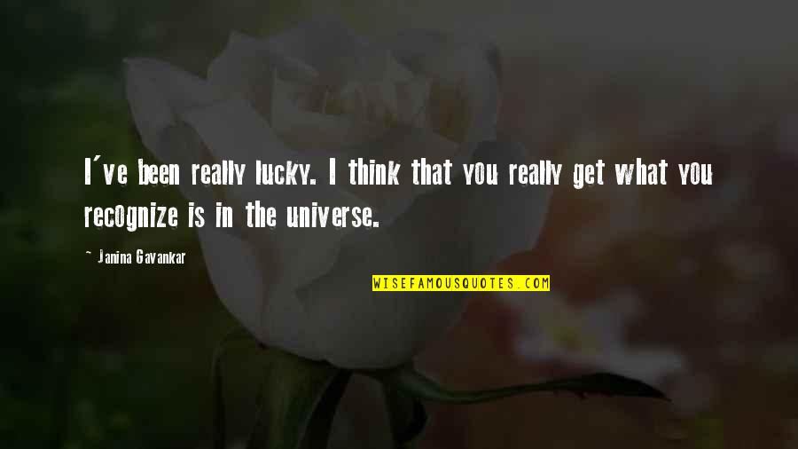 Taylor Swift Lyrical Quotes By Janina Gavankar: I've been really lucky. I think that you Taylor Swift Lyrical Quotes By Janina Gavankar: I've been really lucky. I think that you