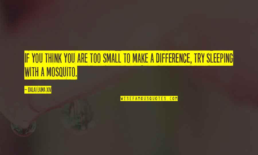 Tchaikowsky Quotes By Dalai Lama XIV: If you think you are too small to