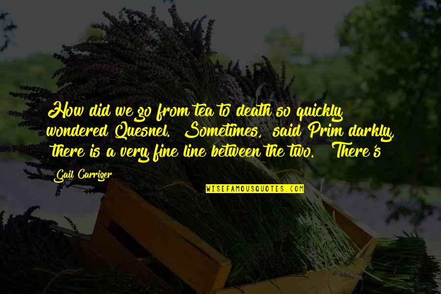 Tea For Two Quotes By Gail Carriger: How did we go from tea to death