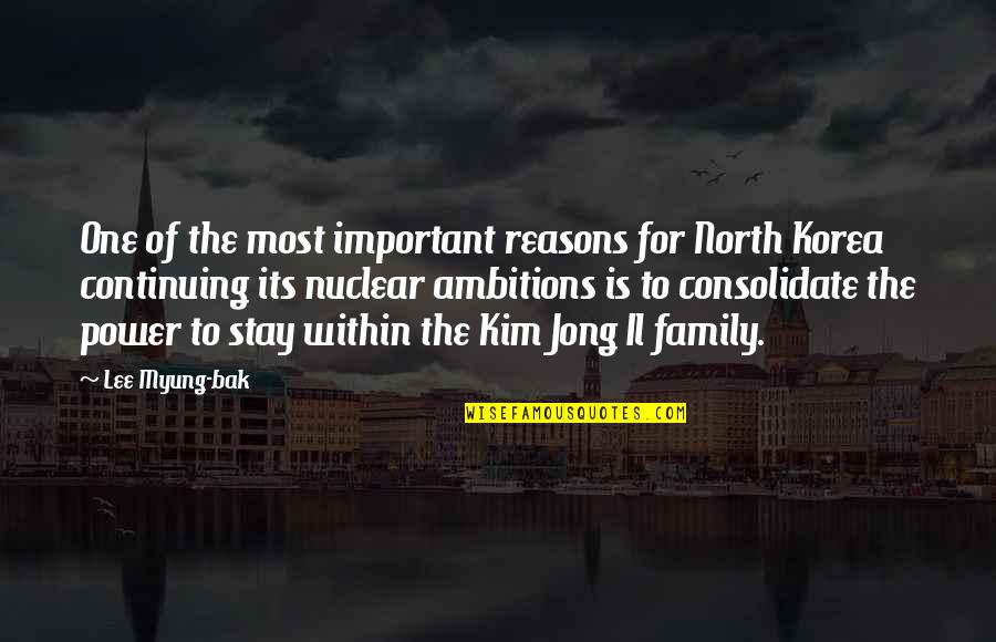 Teaboy Jigsaw Quotes By Lee Myung-bak: One of the most important reasons for North Teaboy Jigsaw Quotes By Lee Myung-bak: One of the most important reasons for North