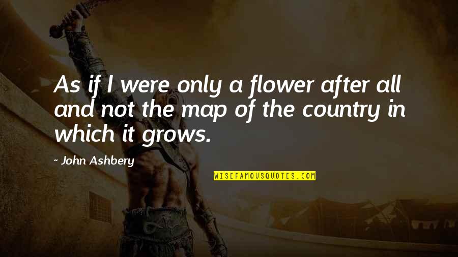 Teachers Carrying Guns Quotes By John Ashbery: As if I were only a flower after