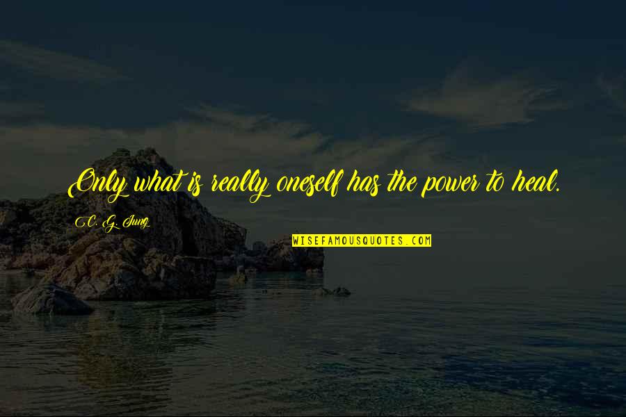 Teachers Day Images And Quotes By C. G. Jung: Only what is really oneself has the power