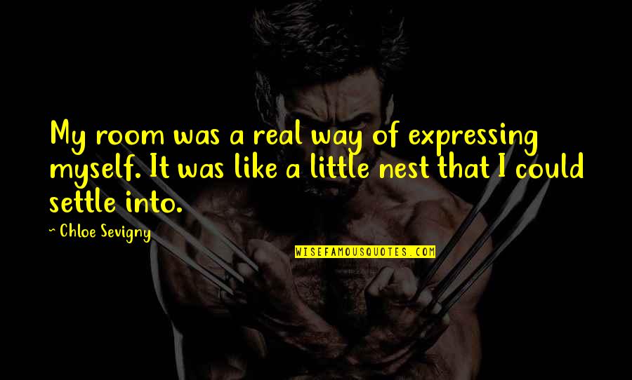 Teaching A Boy To Be A Man Quotes By Chloe Sevigny: My room was a real way of expressing Teaching A Boy To Be A Man Quotes By Chloe Sevigny: My room was a real way of expressing