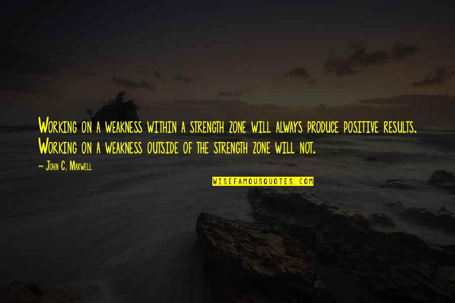 Team Member Inspirational Quotes By John C. Maxwell: Working on a weakness within a strength zone Team Member Inspirational Quotes By John C. Maxwell: Working on a weakness within a strength zone