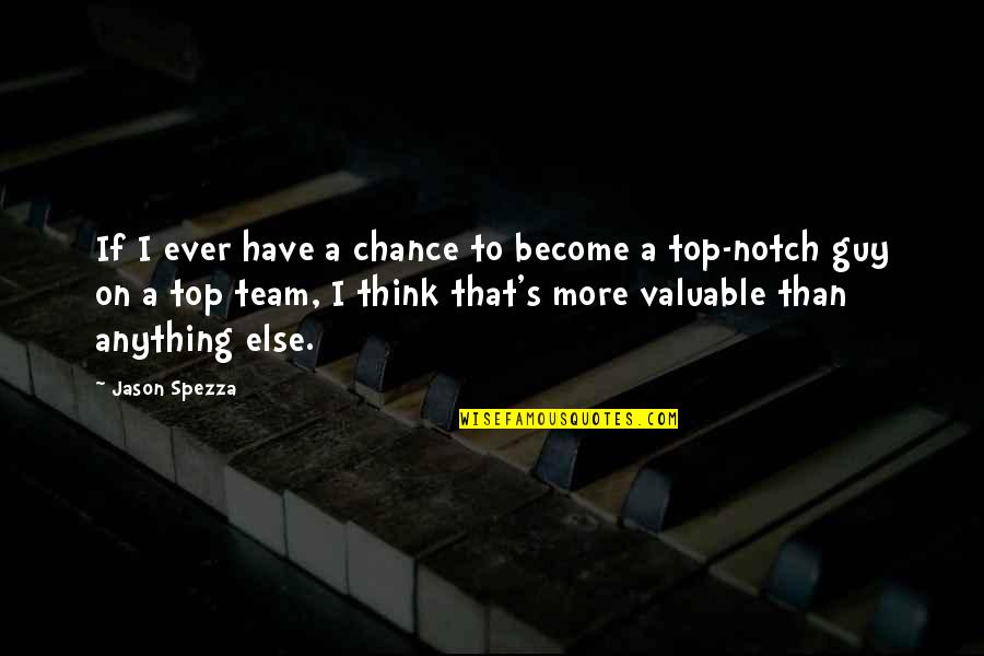 Team On Top Quotes By Jason Spezza: If I ever have a chance to become