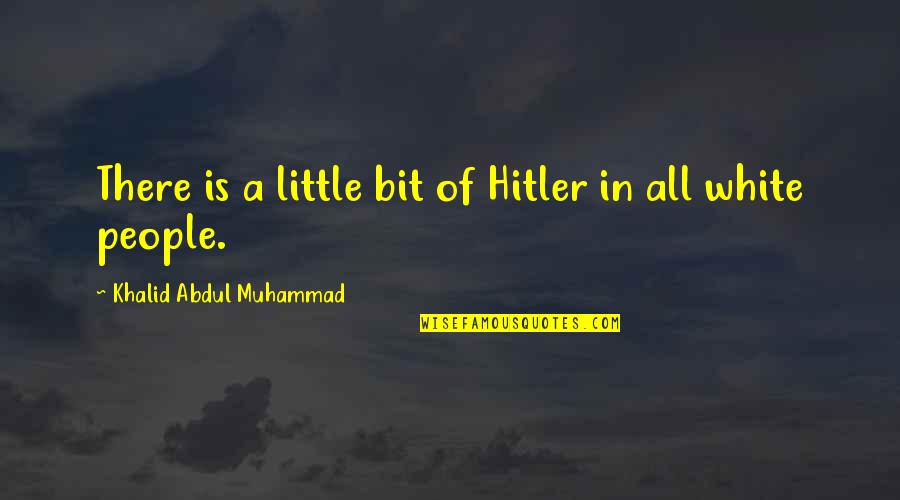 Team Swirl Quotes By Khalid Abdul Muhammad: There is a little bit of Hitler in