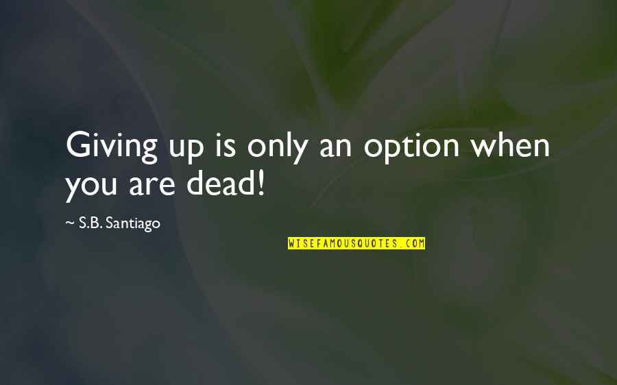 Teamwork Clinical Laboratory Quotes By S.B. Santiago: Giving up is only an option when you Teamwork Clinical Laboratory Quotes By S.B. Santiago: Giving up is only an option when you