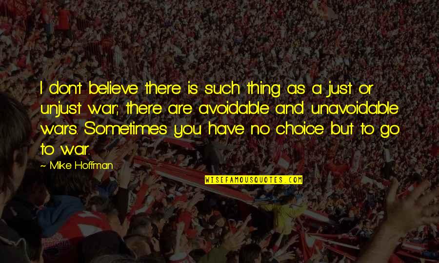 Teamwork Philosophy Quotes By Mike Hoffman: I don't believe there is such thing as Teamwork Philosophy Quotes By Mike Hoffman: I don't believe there is such thing as