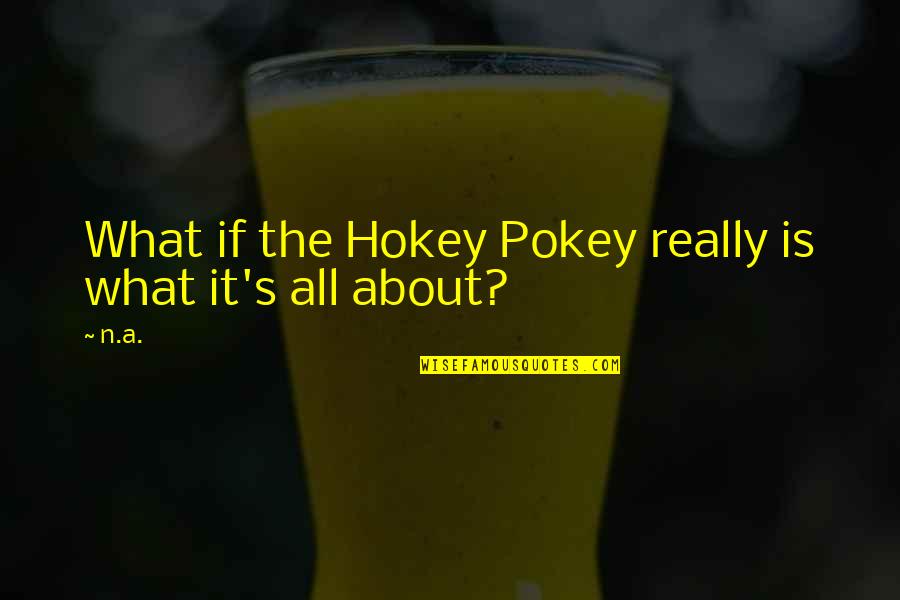 Tear Jerking Anniversary Quotes By N.a.: What if the Hokey Pokey really is what