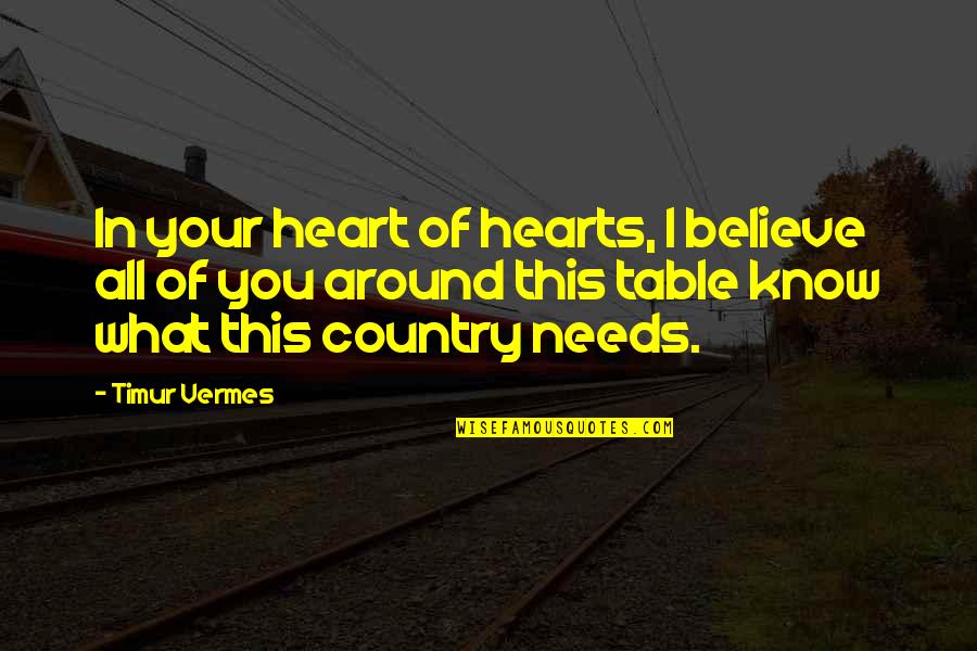 Tear Jerking Anniversary Quotes By Timur Vermes: In your heart of hearts, I believe all