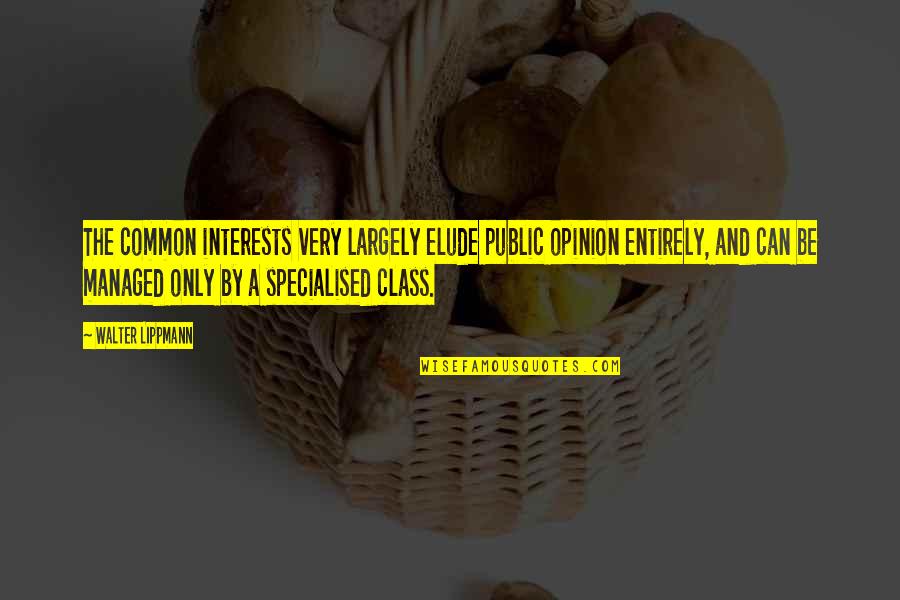 Tearex Quotes By Walter Lippmann: The common interests very largely elude public opinion Tearex Quotes By Walter Lippmann: The common interests very largely elude public opinion