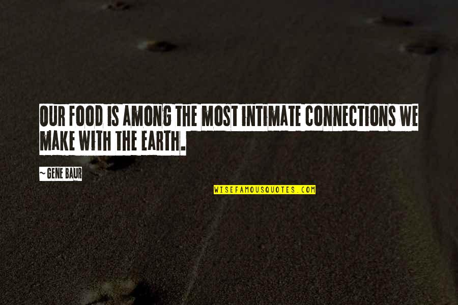 Tears And Unspeakable Love Quotes By Gene Baur: Our food is among the most intimate connections