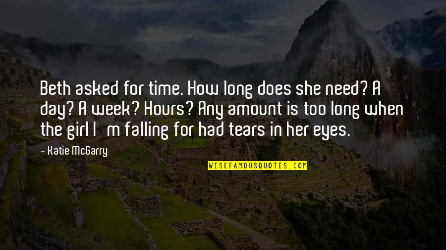 Tears In Eyes Quotes By Katie McGarry: Beth asked for time. How long does she