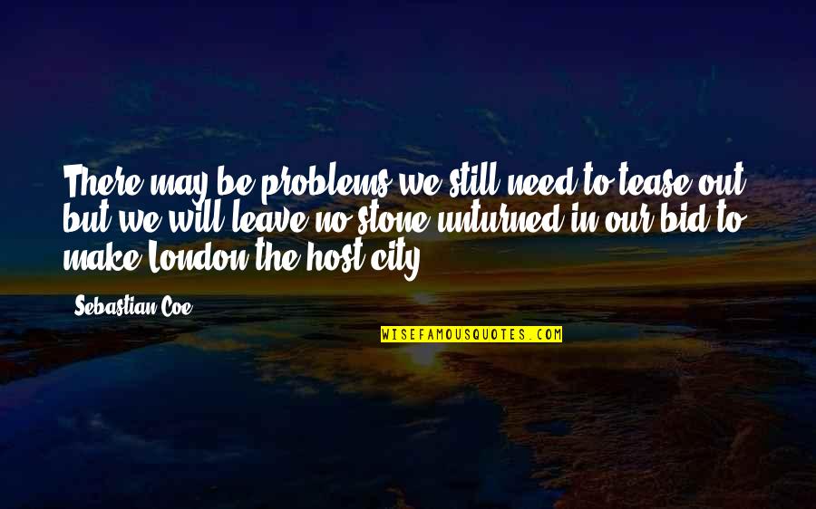 Tease Quotes By Sebastian Coe: There may be problems we still need to