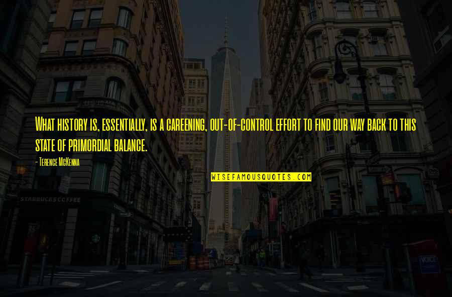 Teatrul Bulandra Quotes By Terence McKenna: What history is, essentially, is a careening, out-of-control Teatrul Bulandra Quotes By Terence McKenna: What history is, essentially, is a careening, out-of-control