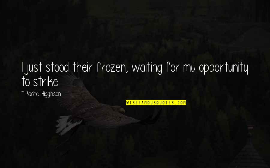 Tecemt Quotes By Rachel Higginson: I just stood their frozen, waiting for my Tecemt Quotes By Rachel Higginson: I just stood their frozen, waiting for my