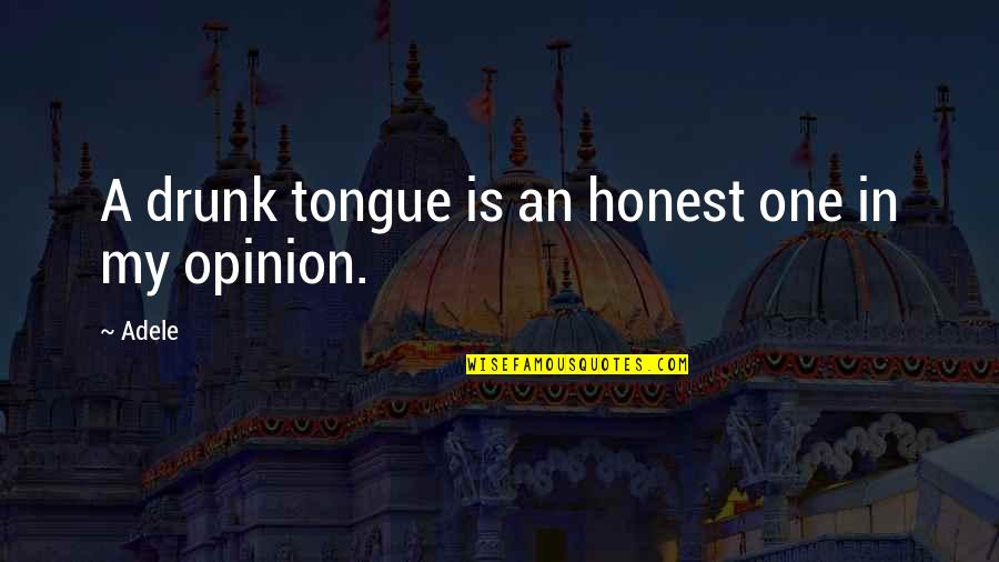 Technik Closets Quotes By Adele: A drunk tongue is an honest one in