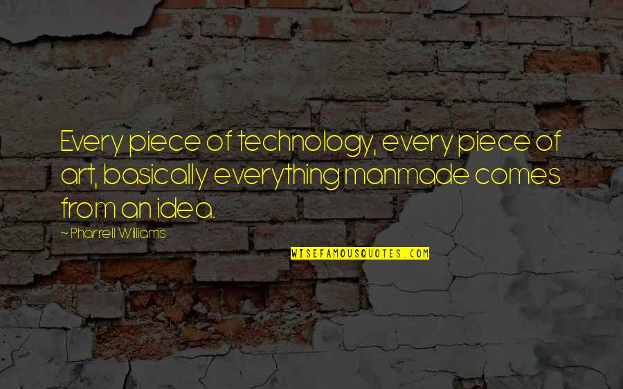 Technology And Art Quotes By Pharrell Williams: Every piece of technology, every piece of art,