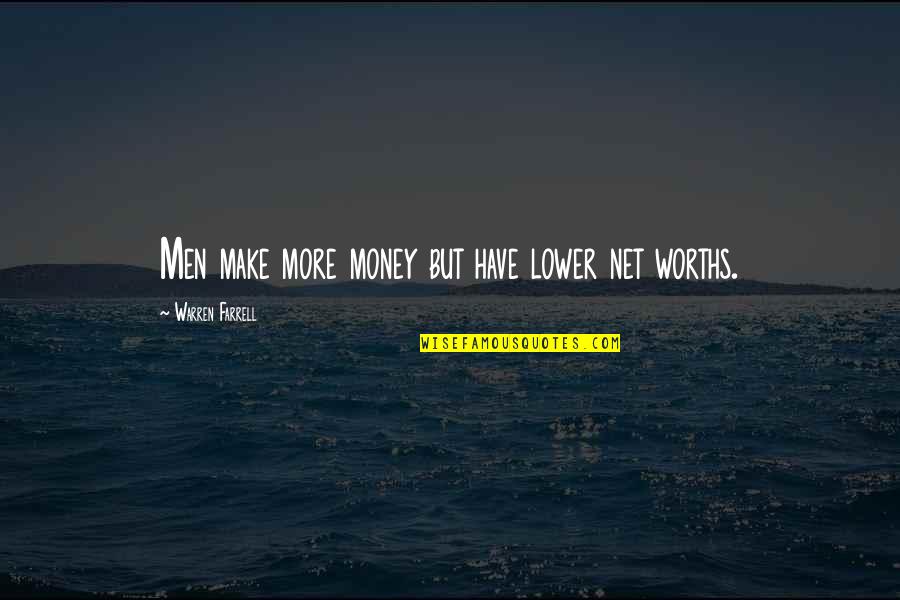 Technology Benefit Quotes By Warren Farrell: Men make more money but have lower net