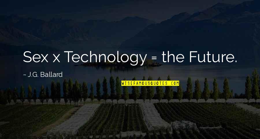 Technology Inspirational Quotes By J.G. Ballard: Sex x Technology = the Future.
