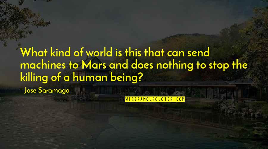 Technology Livelihood Education Quotes By Jose Saramago: What kind of world is this that can