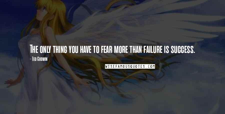 Ted Godwin quotes: The only thing you have to fear more than failure is success.