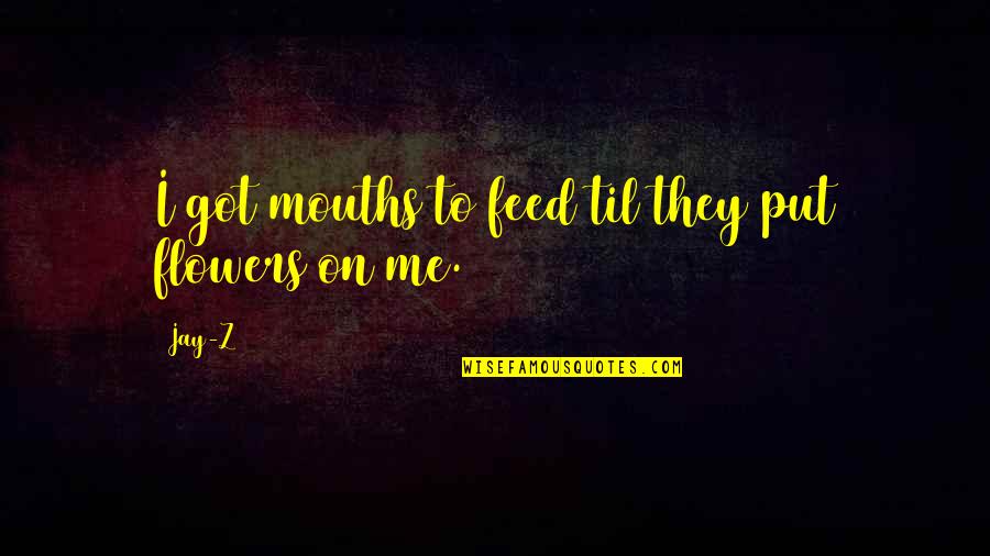 Ted Kooser Quotes By Jay-Z: I got mouths to feed til they put