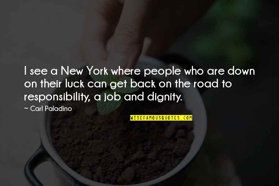 Teenager Inspirational Quotes By Carl Paladino: I see a New York where people who