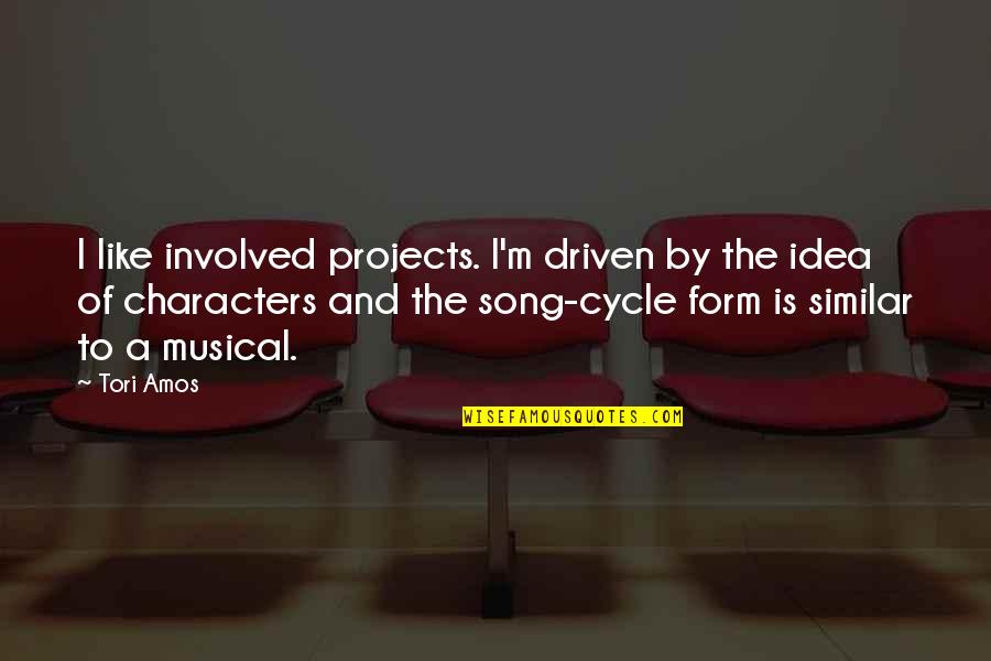 Teferi Quotes By Tori Amos: I like involved projects. I'm driven by the Teferi Quotes By Tori Amos: I like involved projects. I'm driven by the