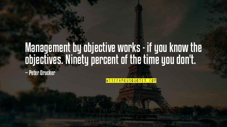 Tefsir Ekolleri Quotes By Peter Drucker: Management by objective works - if you know Tefsir Ekolleri Quotes By Peter Drucker: Management by objective works - if you know