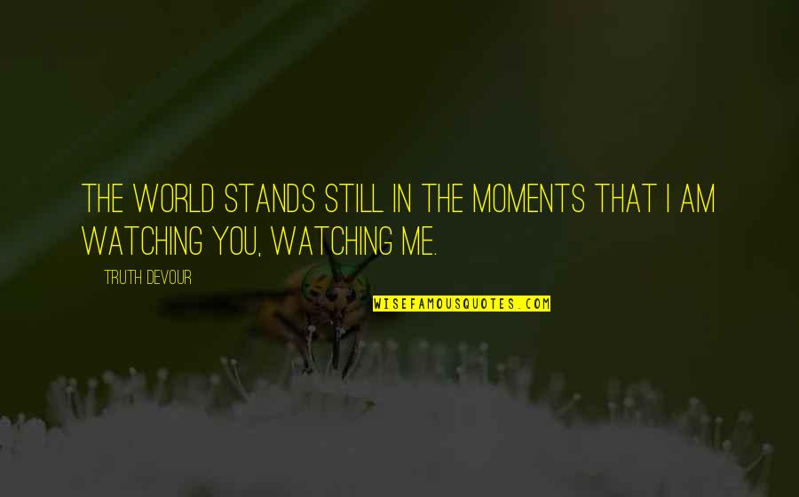 Teitelbaum Jacob Quotes By Truth Devour: The world stands still in the moments that