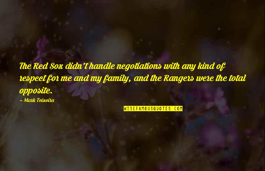 Teixeira Quotes By Mark Teixeira: The Red Sox didn't handle negotiations with any Teixeira Quotes By Mark Teixeira: The Red Sox didn't handle negotiations with any