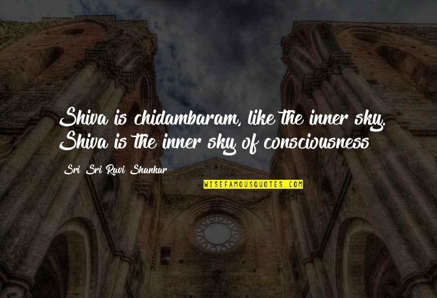 Teka Todoroki Quotes By Sri Sri Ravi Shankar: Shiva is chidambaram, like the inner sky. Shiva Teka Todoroki Quotes By Sri Sri Ravi Shankar: Shiva is chidambaram, like the inner sky. Shiva