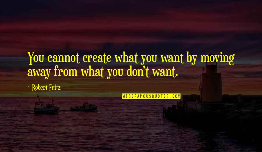 Tekimex Quotes By Robert Fritz: You cannot create what you want by moving