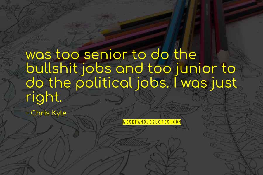 Tekun Mail Quotes By Chris Kyle: was too senior to do the bullshit jobs