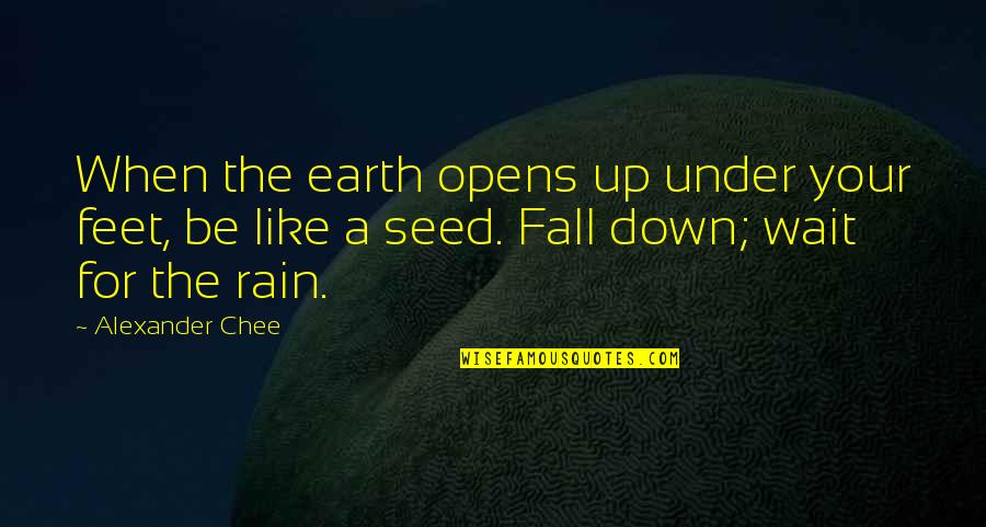 Tel Grafo El Trico Quotes By Alexander Chee: When the earth opens up under your feet, Tel Grafo El Trico Quotes By Alexander Chee: When the earth opens up under your feet,