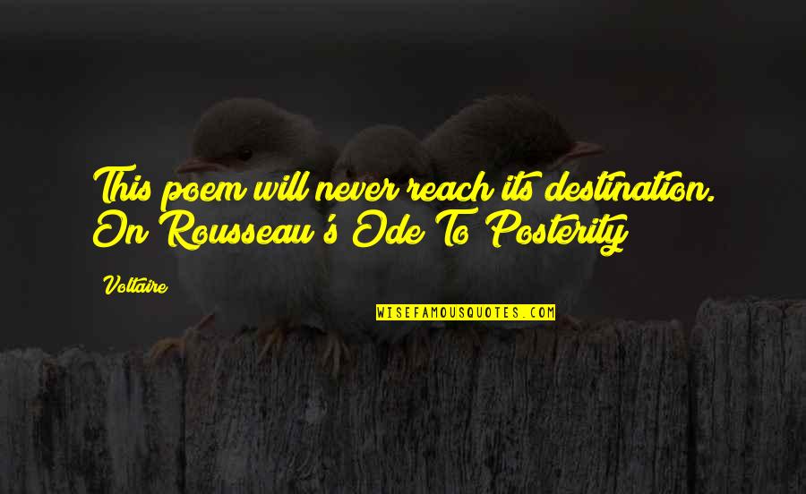 Telefonu Deklai Quotes By Voltaire: This poem will never reach its destination. On