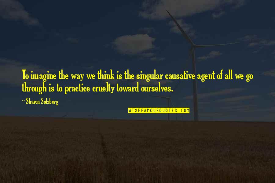 Telemetry Lead Quotes By Sharon Salzberg: To imagine the way we think is the Telemetry Lead Quotes By Sharon Salzberg: To imagine the way we think is the