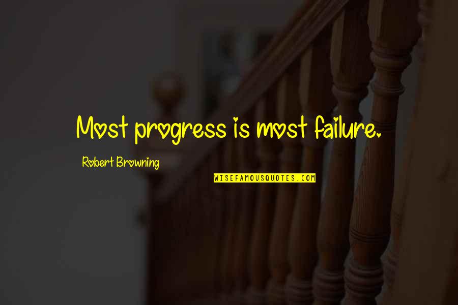 Telepanel Quotes By Robert Browning: Most progress is most failure. Telepanel Quotes By Robert Browning: Most progress is most failure.