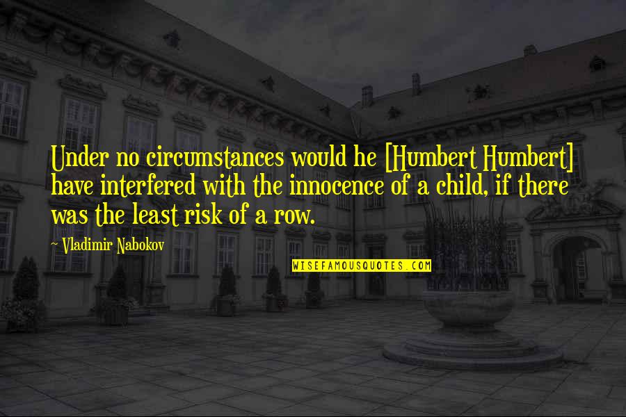 Telescreen 1984 Quotes By Vladimir Nabokov: Under no circumstances would he [Humbert Humbert] have