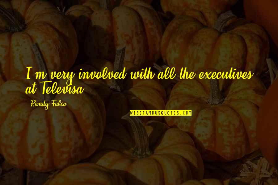 Televisa's Quotes By Randy Falco: I'm very involved with all the executives at