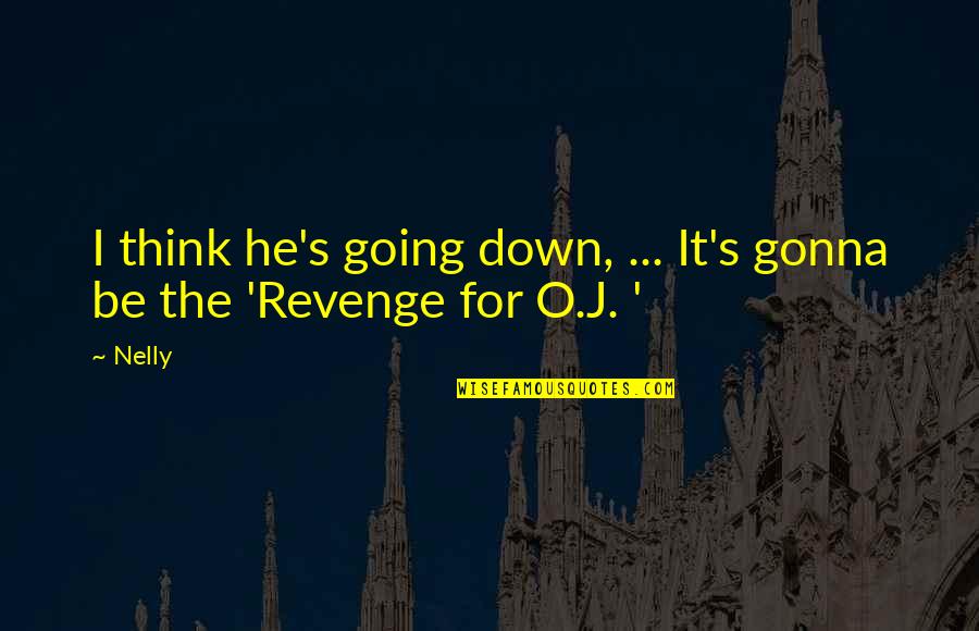 Telley Lynette Quotes By Nelly: I think he's going down, ... It's gonna