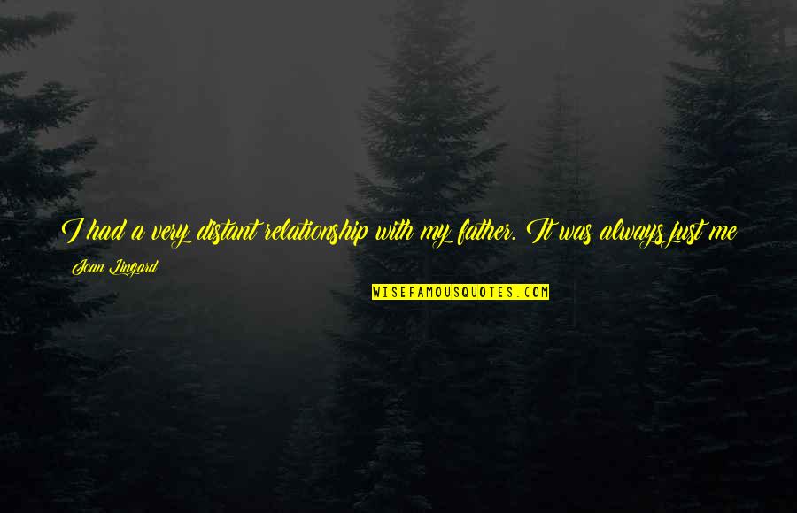 Telling The Truth About Yourself Quotes By Joan Lingard: I had a very distant relationship with my