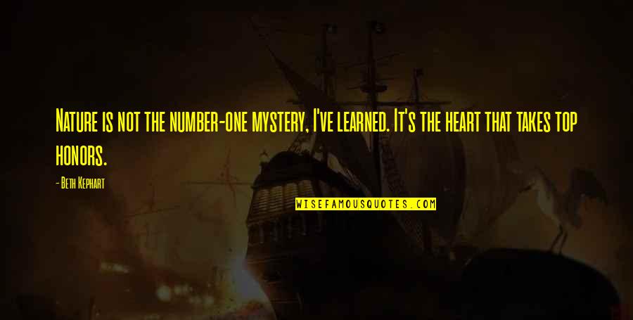 Telor Sangkut Quotes By Beth Kephart: Nature is not the number-one mystery, I've learned. Telor Sangkut Quotes By Beth Kephart: Nature is not the number-one mystery, I've learned.
