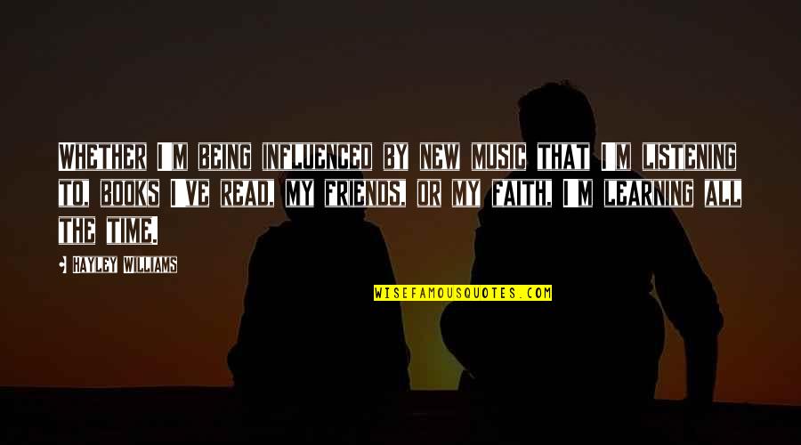 Temanian Quotes By Hayley Williams: Whether I'm being influenced by new music that Temanian Quotes By Hayley Williams: Whether I'm being influenced by new music that