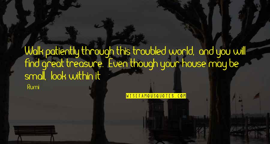Temilola Salami Quotes By Rumi: Walk patiently through this troubled world, and you