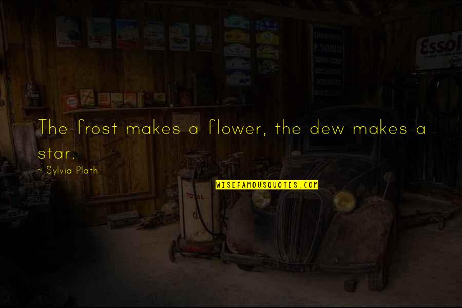 Temores Definicion Quotes By Sylvia Plath: The frost makes a flower, the dew makes Temores Definicion Quotes By Sylvia Plath: The frost makes a flower, the dew makes