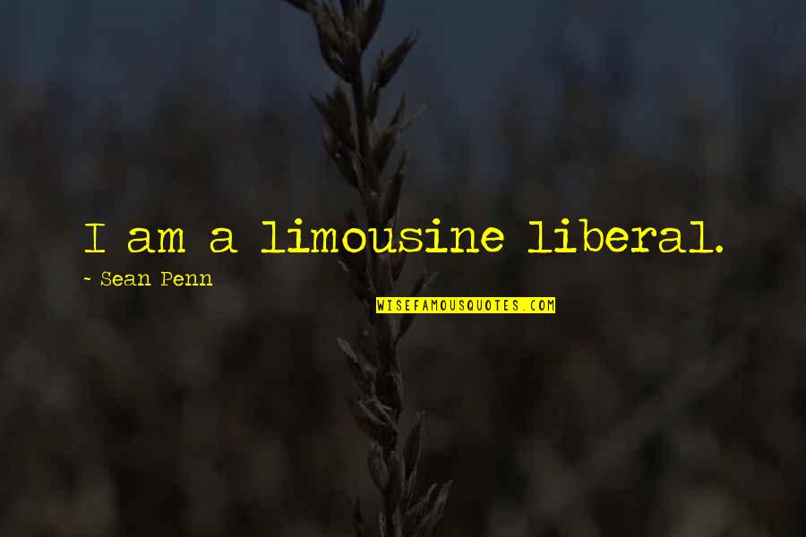 Temporarily Happy Quotes By Sean Penn: I am a limousine liberal.